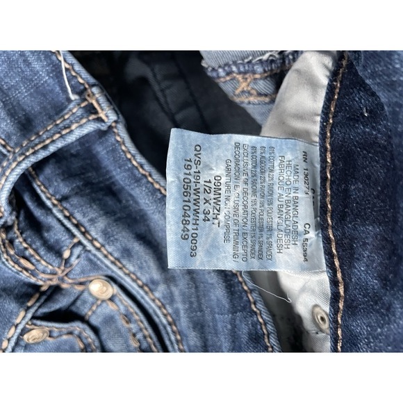 Wrangler Women's Boot Cut Jeans Size 1/2 X34. (26x34) Cow Girl Low Rise - Picture 7 of 7